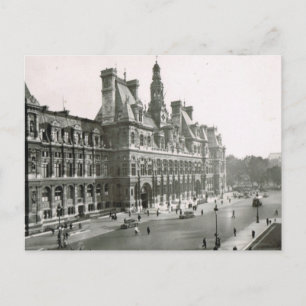 Carte Postale Paris vintage, Hôtel de Ville