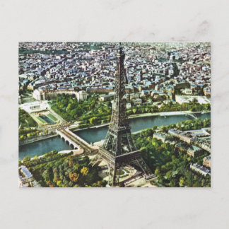 Carte Postale Paris vintage, Tour Eiffel