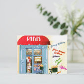 Carte Postale Paris Vintage voyage Tourisme Ajouter (Debout devant)