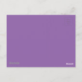 Carte Postale Paris Violet (Dos)