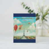 Carte postale Paris Voyage vintage (Debout devant)