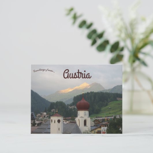 Carte Postale Parish Church of St. Anton am Arlberg Austria (Debout devant)