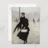 Carte Postale Parisienne sur la place de la Concorde (Devant / Derrière)