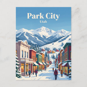 Carte Postale Park City Utah, États-Unis