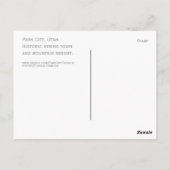 Carte postale Park City Utah Souvenier (Dos)