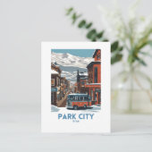 Carte Postale Park City Utah Travel Art (Debout devant)
