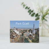 Carte Postale Park Güell, Barcelone, Espagne (Debout devant)