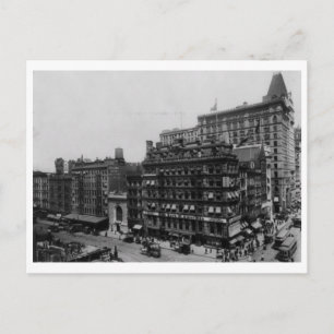 Carte Postale Park Place et Broadway, New York City Vintage