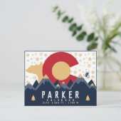 Carte Postale Parker Colorado Mountain Co Ski Vintage (Debout devant)