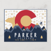 Carte Postale Parker Colorado Mountain Co Ski Vintage (Devant)