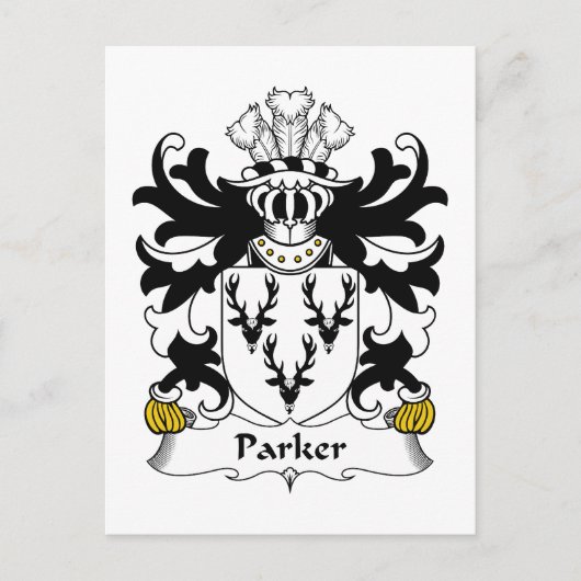 Carte Postale Parker Family Crest (Devant)