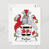 Carte Postale Parker Family Crest (Devant / Derrière)