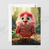 Carte Postale Parker - Le Cardinal Rouge Chick (Devant / Derrière)