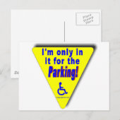 Carte Postale parking (Devant / Derrière)