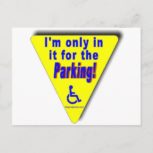 Carte Postale parking (Devant)
