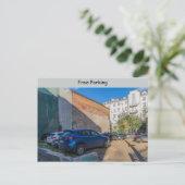 Carte Postale Parking gratuit (Debout devant)
