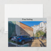 Carte Postale Parking gratuit (Devant / Derrière)