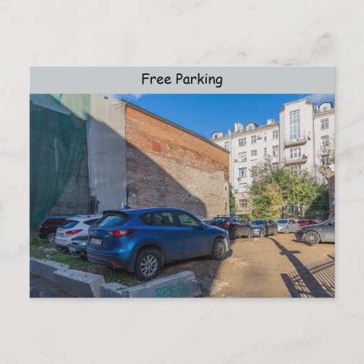 Carte Postale Parking gratuit (Devant)