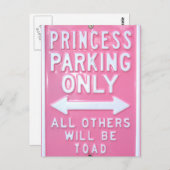 Carte Postale Parking Princess uniquement (Devant / Derrière)