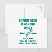Carte Postale Parking uniquement (Devant / Derrière)