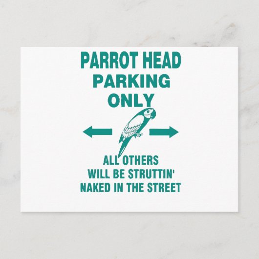 Carte Postale Parking uniquement (Devant)