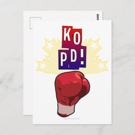 Carte Postale Parkinsons Maladie Knockout (Devant / Derrière)