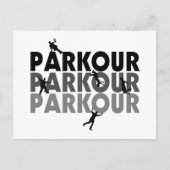 Carte Postale Parkour En Course Libre (Devant)