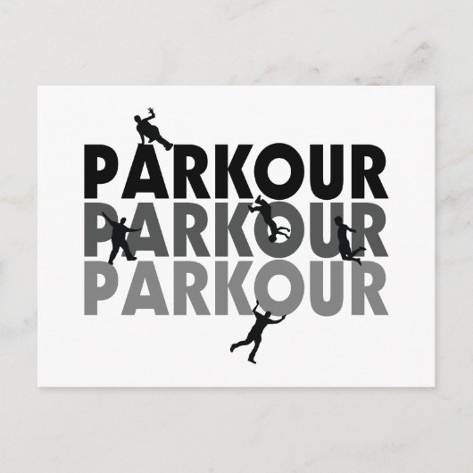 Carte Postale Parkour En Course Libre (Devant)