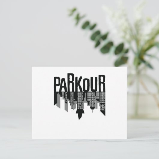Carte Postale Parkour Skyline (Debout devant)