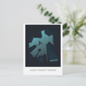 Carte Postale PARKOUR Teen Graphics Building Roof Jumping (Debout devant)