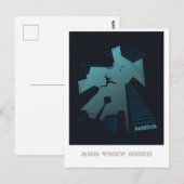 Carte Postale PARKOUR Teen Graphics Building Roof Jumping (Devant / Derrière)