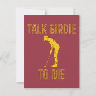 Carte Postale Parle Birdie À Moi Amoureux Du Golf