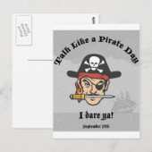 Carte Postale Parle comme une journée de pirates ! (Devant / Derrière)