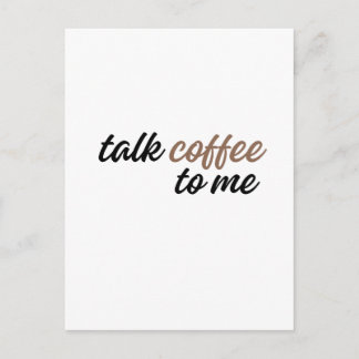 Carte Postale parle-moi café