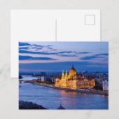 Carte Postale Parlement de Budapest (Devant / Derrière)