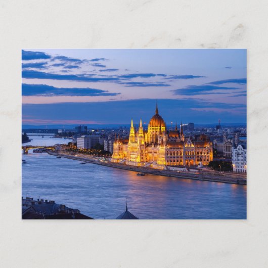 Carte Postale Parlement de Budapest (Devant)
