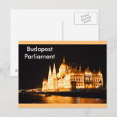 Carte Postale Parlement de Budapest (Devant / Derrière)