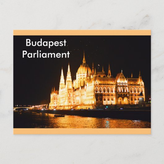 Carte Postale Parlement de Budapest (Devant)