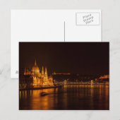 Carte postale Parlement de Budapest, Hongrie (Devant / Derrière)