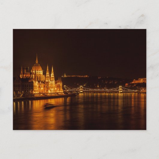 Carte postale Parlement de Budapest, Hongrie (Devant)