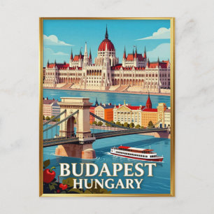 Carte Postale Parlement de Budapest Rivière Danube Ville