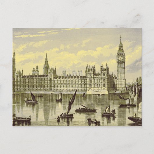 Carte Postale Parlement de Londres Big Ben Thames Westminster 18 (Devant)