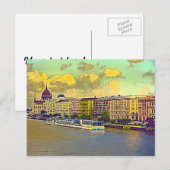 Carte Postale Parlement hongrois (Devant / Derrière)