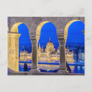 Carte Postale Parlement hongrois à Dusk