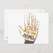 Carte Postale Parler À La Main (Devant / Derrière)