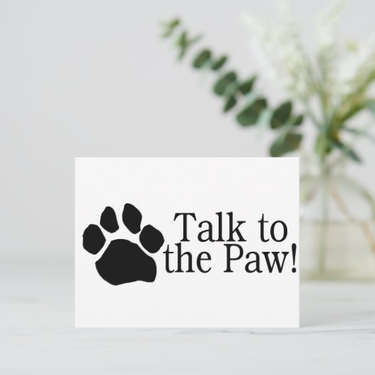 Carte Postale Parler Au Paw (Debout devant)