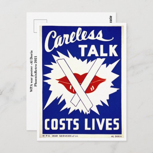 Carte Postale Parler avec soin (Devant / Derrière)