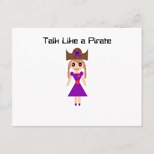 Carte Postale Parler comme un pirate (Devant)