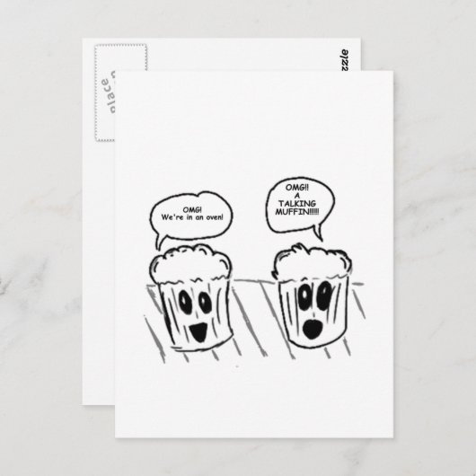 Carte Postale Parler de Muffin (Devant / Derrière)