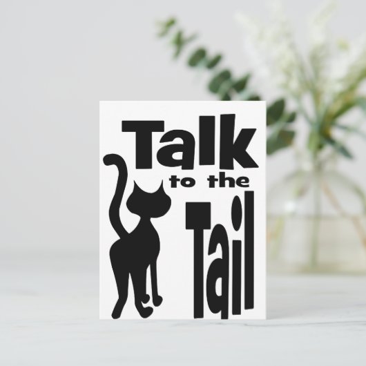 Carte Postale Parlez à la queue (Debout devant)